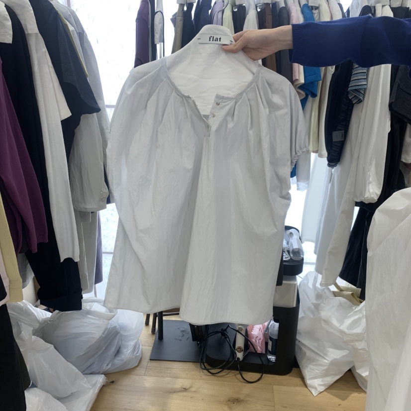 FLAT韓國直郵實拍女士新款26春夏休閑職業推薦襯衫蕾絲衫FLAT襯衫/蕾絲衫圖色2