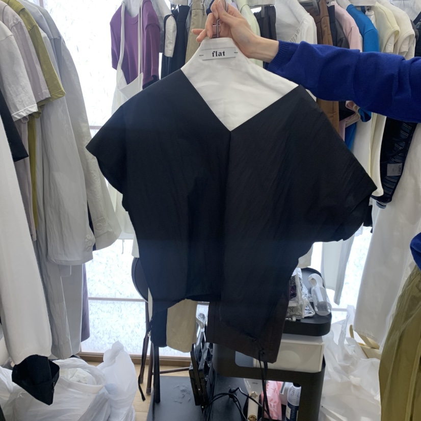 FLAT韓國代購女裝新款推薦26春夏人氣職業休閑襯衫蕾絲衫FLAT襯衫/蕾絲衫圖色2