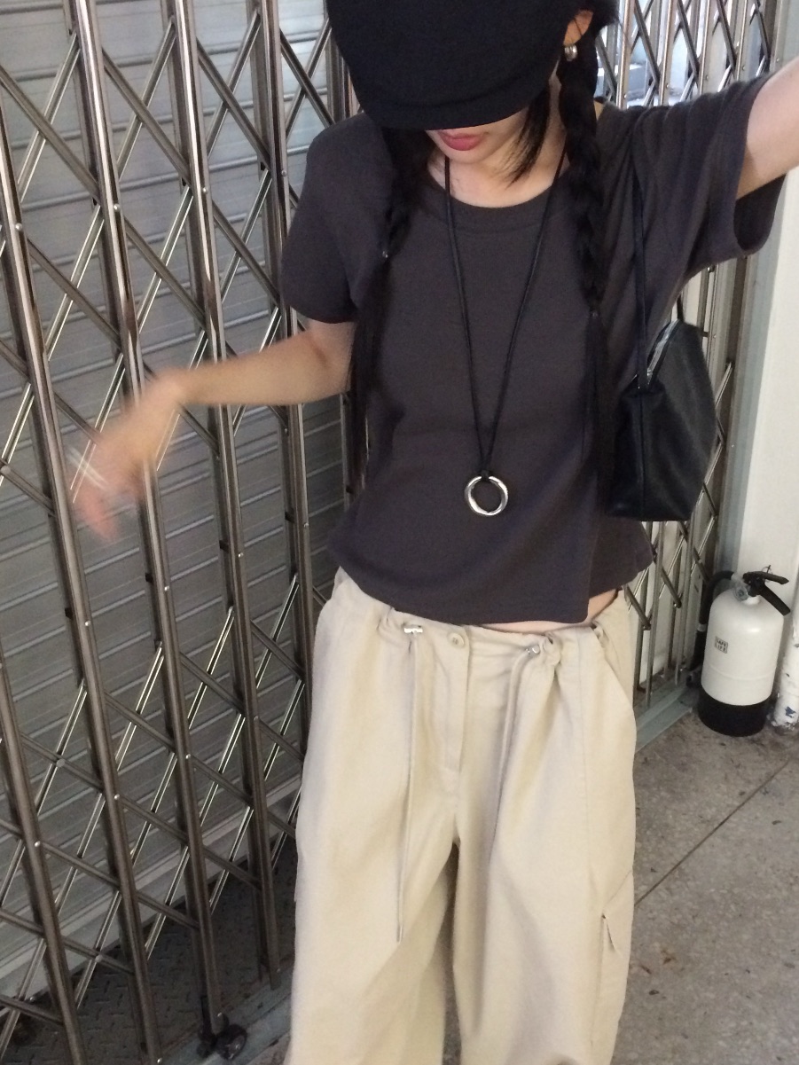 ANOU韓國直郵女裝新品休閑職業時尚推薦人氣熱賣26春夏T恤ANOUT恤