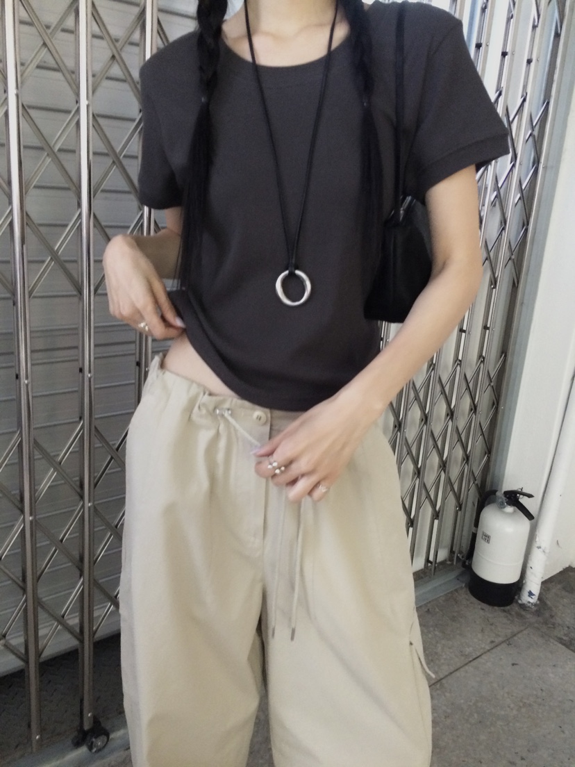 ANOU韓國直郵女裝新品休閑職業時尚推薦人氣熱賣26春夏T恤ANOUT恤