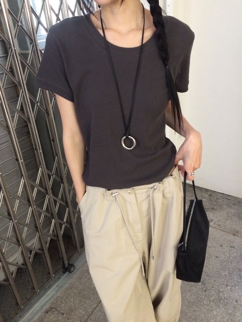 ANOU韓國直郵女裝新品休閑職業時尚推薦人氣熱賣26春夏T恤ANOUT恤