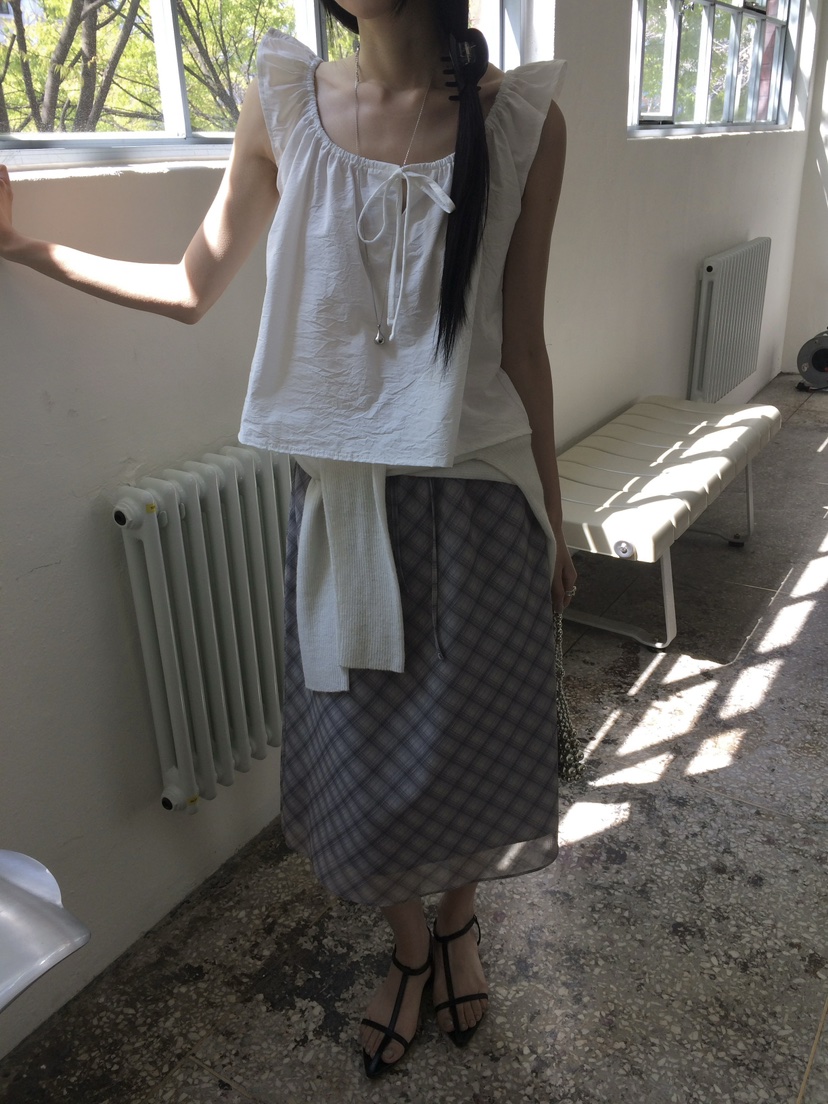 ANOU韓國代購女裝新款推薦時尚熱賣人氣休閑26春夏職業長裙ANOU長裙