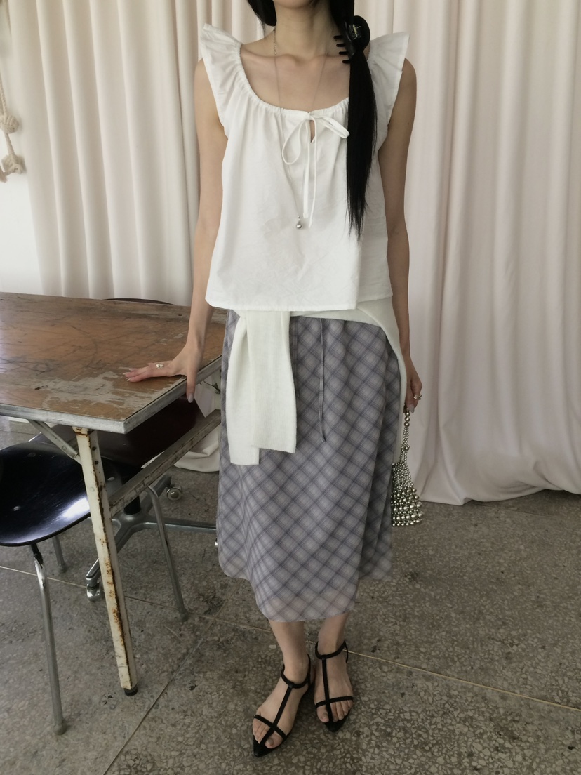 ANOU韓國代購女裝新款推薦時尚熱賣人氣休閑26春夏職業長裙ANOU長裙