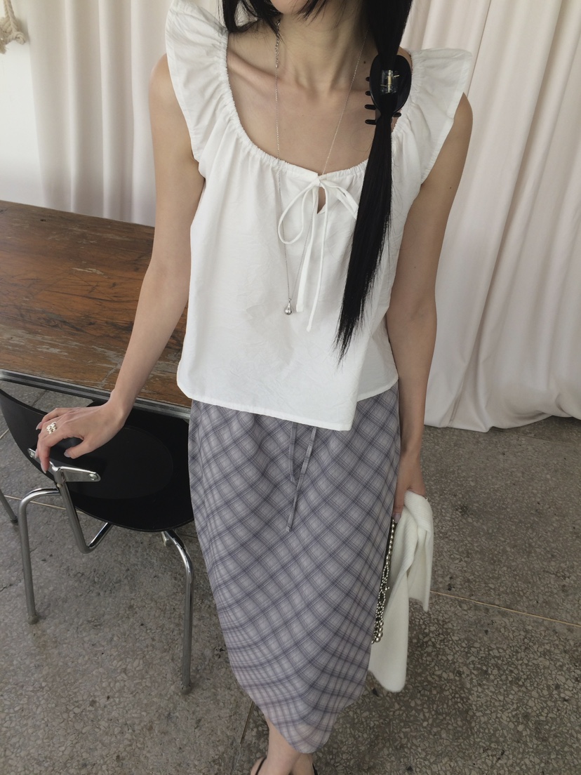 ANOU韓國代購女裝新款推薦時尚熱賣人氣休閑26春夏職業長裙ANOU長裙