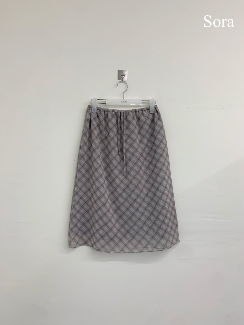ANOU韓國代購女裝新款推薦時尚熱賣人氣休閑26春夏職業長裙ANOU長裙圖色1