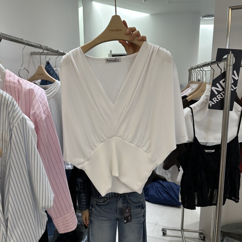 RENDER韓國代購女裝新款熱賣時尚人氣休閑26春夏推薦職業T恤RENDERT恤圖色1