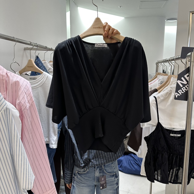 RENDER韓國代購女裝新款熱賣時尚人氣休閑26春夏推薦職業T恤RENDERT恤圖色3