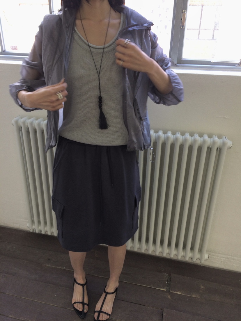 ANOU韓國直郵女士新款26春夏推薦職業人氣半身裙中短裙口袋ANOU半身裙/中短裙