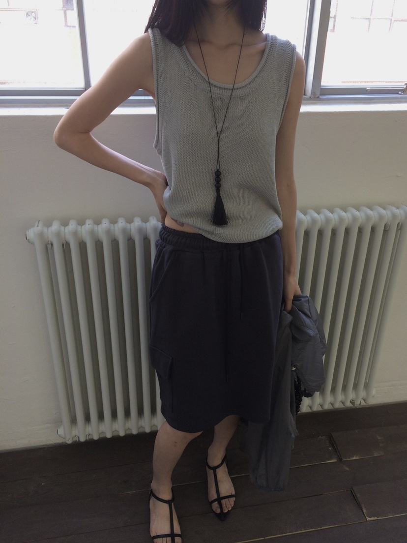 ANOU韓國直郵女士新款26春夏推薦職業人氣半身裙中短裙口袋ANOU半身裙/中短裙