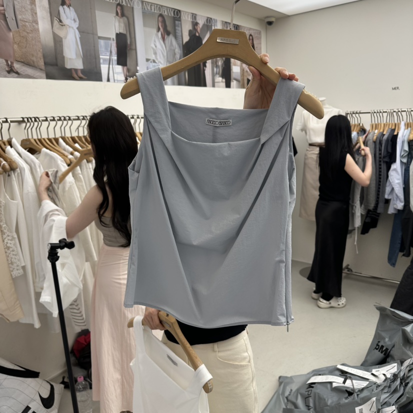 MER韓國東大門代購女士新品時尚休閑人氣熱賣推薦吊帶背心MER/ANGELO BIANCO吊帶/背心圖色2