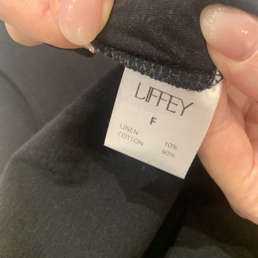 LIFFEY韓國直郵實拍女士新款職業人氣熱賣推薦長袖T恤亞麻LIFFEY長袖T恤