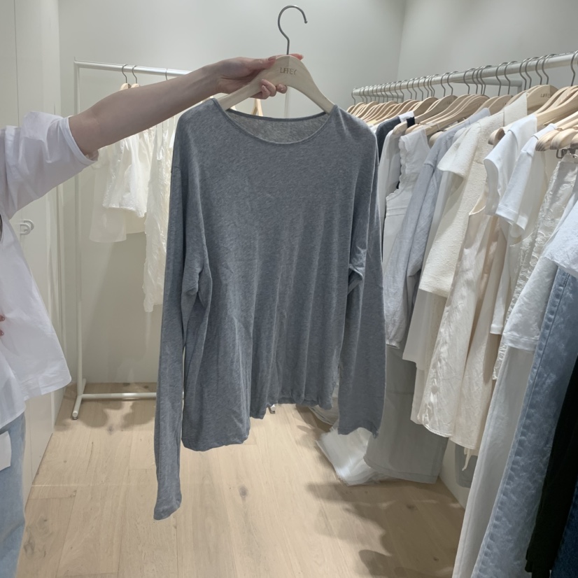 LIFFEY韓國直郵實拍女士新款職業人氣熱賣推薦長袖T恤亞麻LIFFEY長袖T恤圖色3