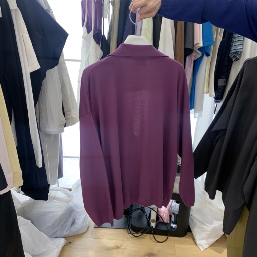 FLAT韓國東大門直郵女士新品休閑熱賣時尚推薦針織衫絲質FLAT針織衫