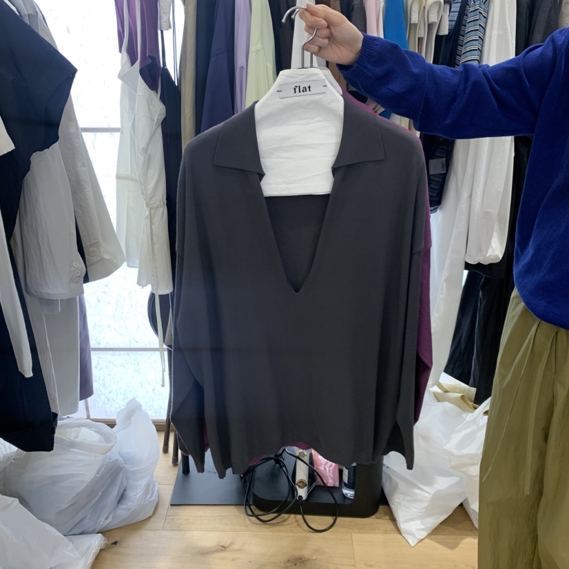 FLAT韓國東大門直郵女士新品休閑熱賣時尚推薦針織衫絲質FLAT針織衫圖色2