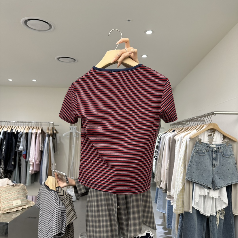 VAULT韓國東大門直郵女士新品休閑熱賣人氣26春夏職業T恤VAULTT恤