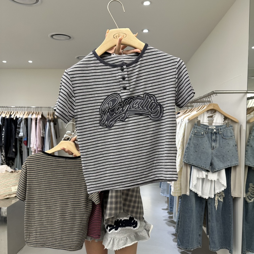 VAULT韓國東大門直郵女士新品休閑熱賣人氣26春夏職業T恤VAULTT恤圖色1