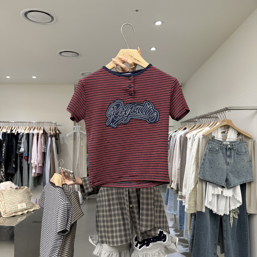 VAULT韓國東大門直郵女士新品休閑熱賣人氣26春夏職業T恤VAULTT恤圖色3