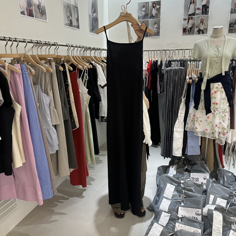 BAGUETTE-P韓國東大門代購女士新款人氣時尚職業連衣裙長款BAGUETTE-P連衣裙圖色3