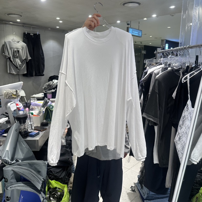 HERTZ-P韓國直郵實拍女士新品熱賣人氣職業26春夏長袖T恤HERTZ-P長袖T恤圖色1