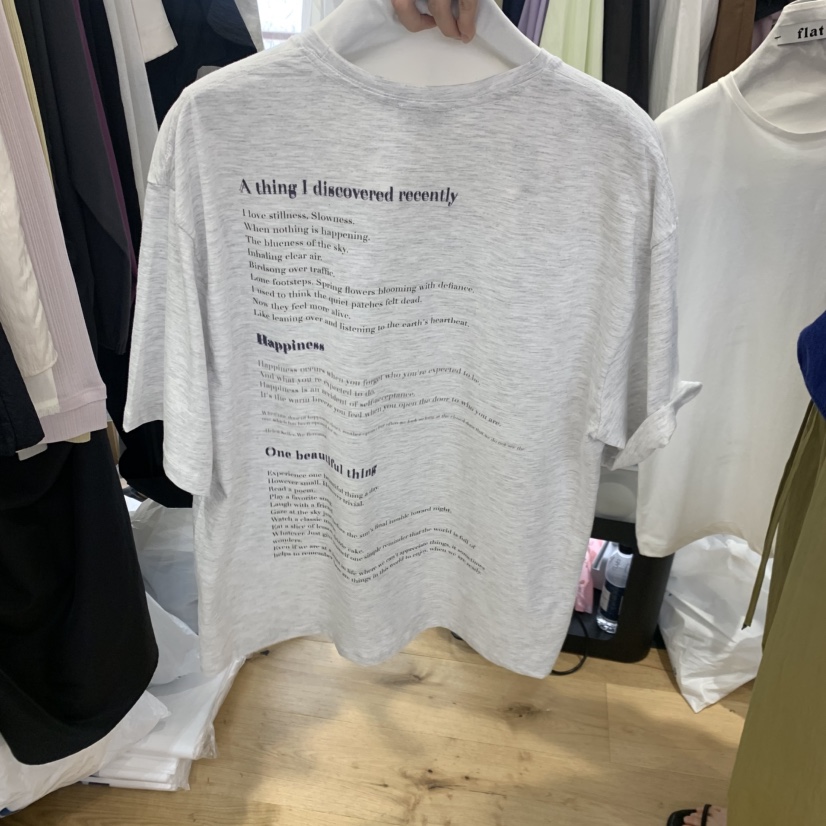 FLAT韓國東大門代購女士新款推薦時尚26春夏職業休閑人氣T恤FLATT恤