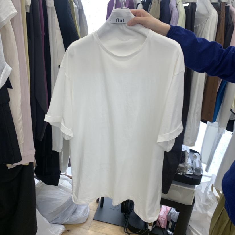 FLAT韓國東大門代購女士新款推薦時尚26春夏職業休閑人氣T恤FLATT恤圖色1