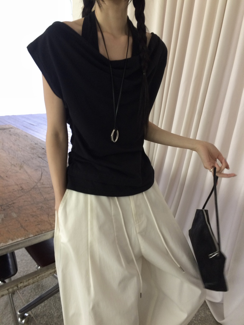 ANOU韓國直郵實拍女裝新品時尚休閑推薦職業吊帶背心披肩ANOU吊帶/背心