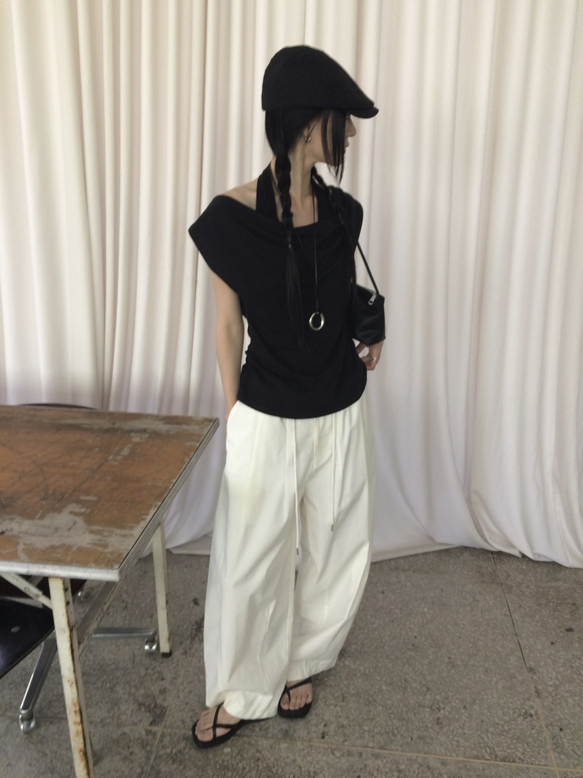 ANOU韓國直郵實拍女裝新品時尚休閑推薦職業吊帶背心披肩ANOU吊帶/背心