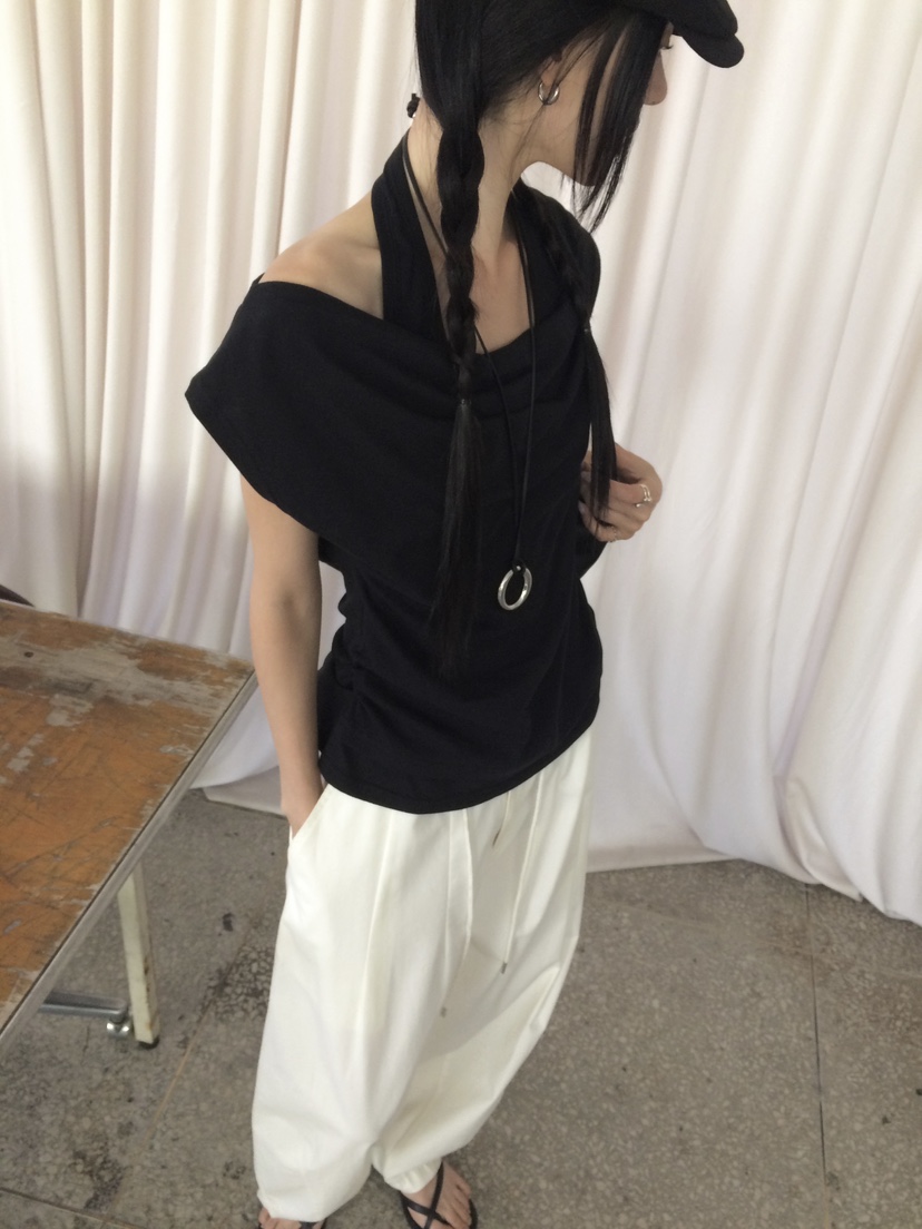 ANOU韓國直郵實拍女裝新品時尚休閑推薦職業吊帶背心披肩ANOU吊帶/背心