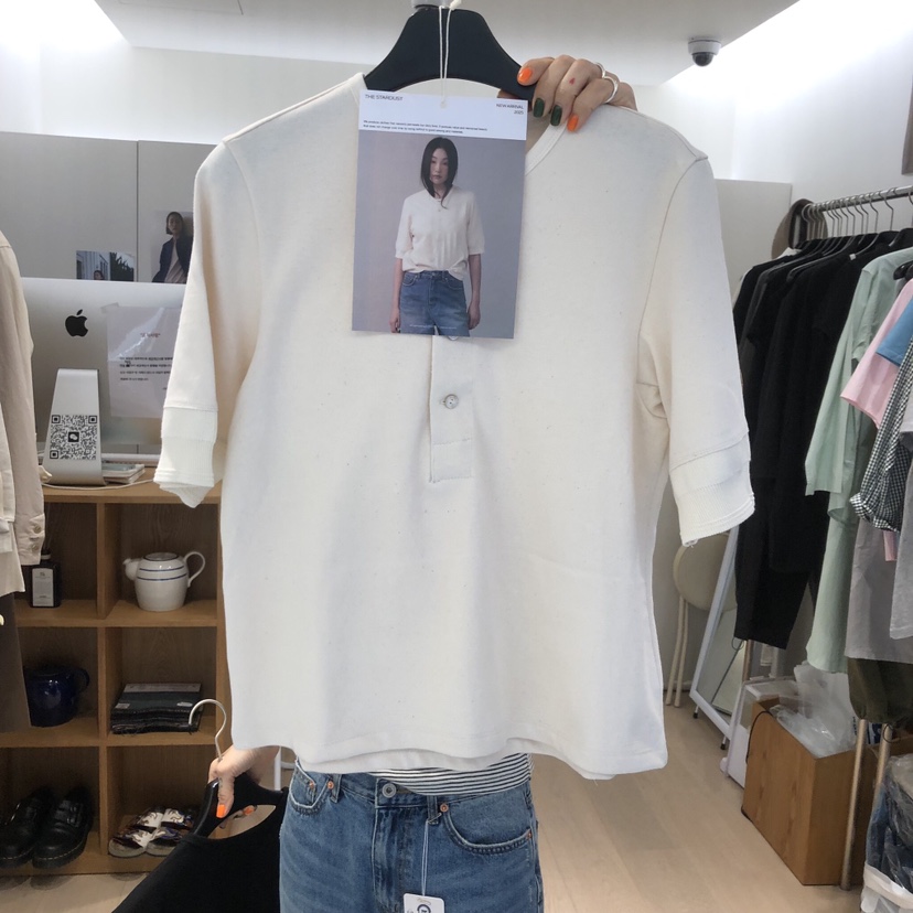 THE STARDUST韓國直郵女士新款休閑推薦熱賣職業時尚T恤THE STARDUSTT恤圖色2