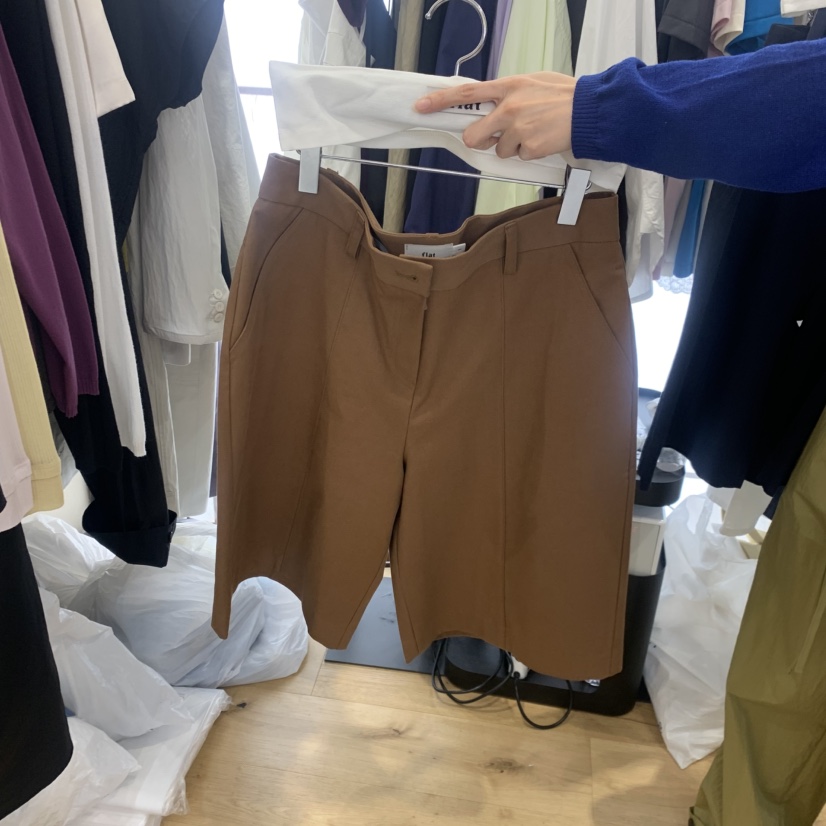 FLAT韓國東大門代購女士新品時尚26春夏休閑推薦熱賣短褲FLAT短褲圖色2