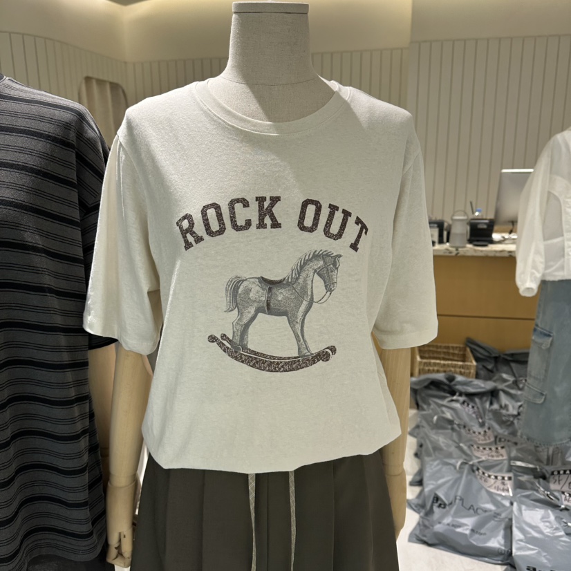 GRADE韓國代購女裝新款時尚職業休閑熱賣26春夏人氣推薦T恤GRADET恤圖色1