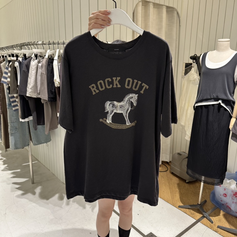 GRADE韓國代購女裝新款時尚職業休閑熱賣26春夏人氣推薦T恤GRADET恤圖色2