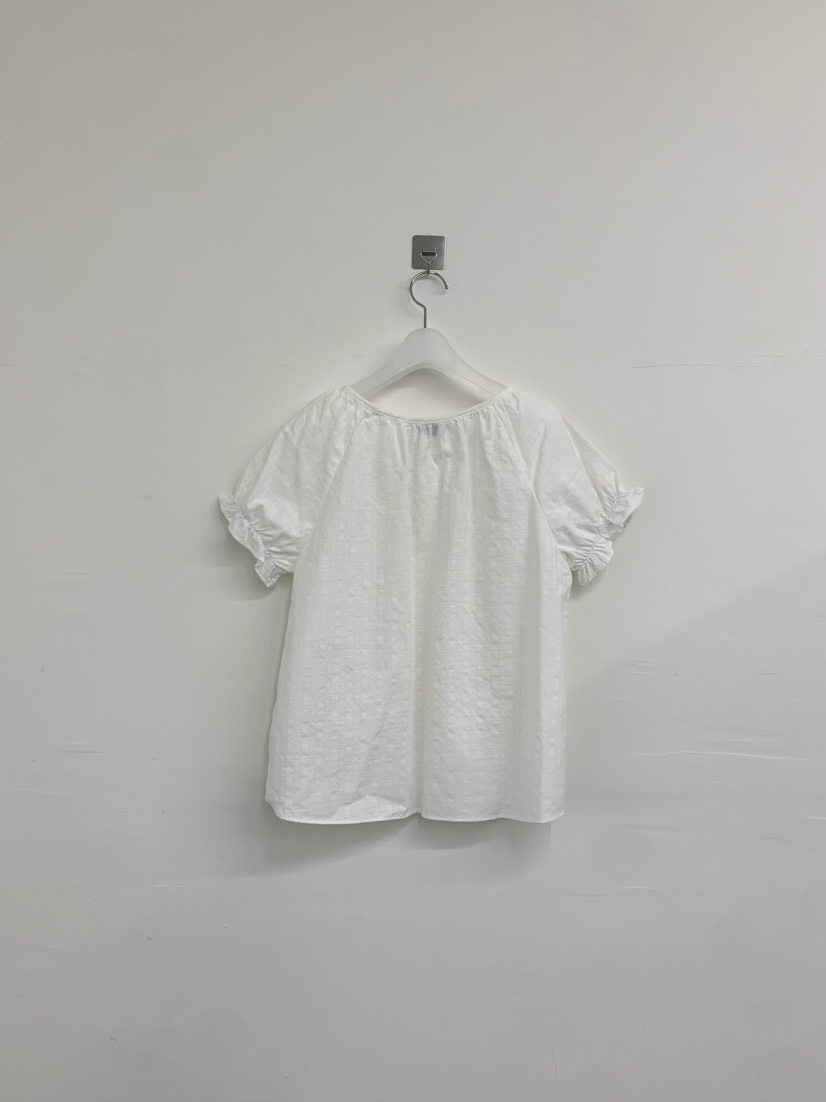 ANOU韓國東大門直郵女裝新款休閑職業推薦襯衫蕾絲衫泡泡袖ANOU襯衫/蕾絲衫