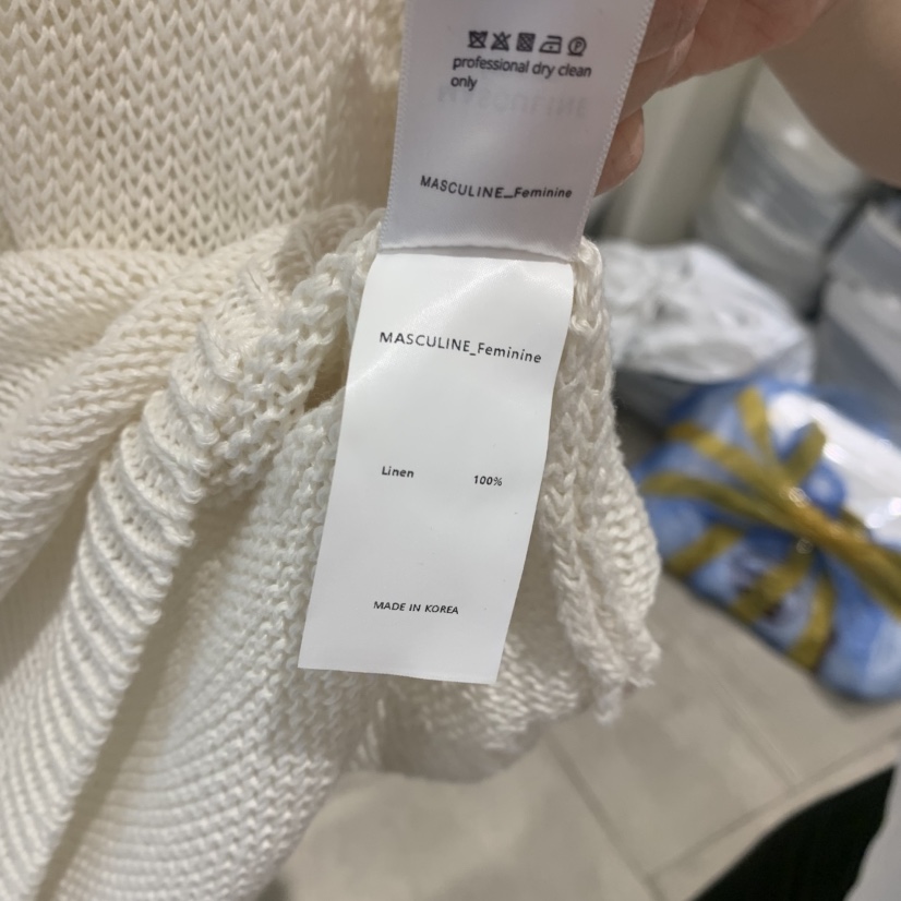 MASCULINE韓國直郵實拍女裝新品職業人氣26春夏吊帶背心亞麻MASCULINE吊帶/背心