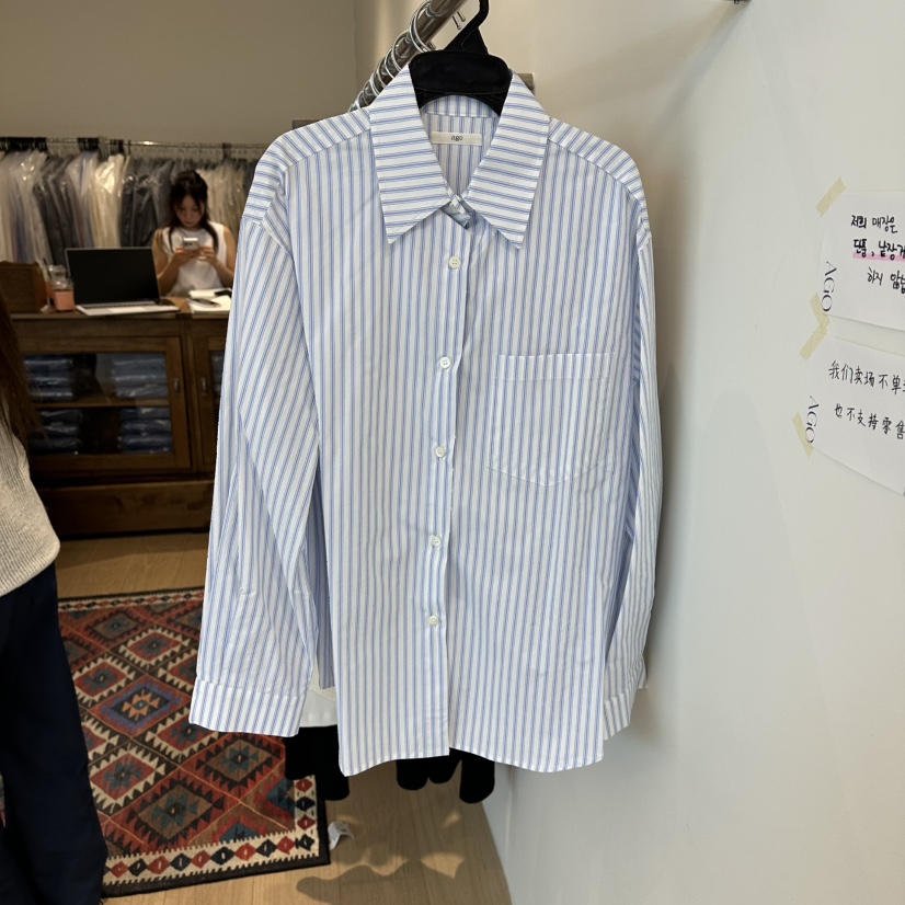 AGO韓國東大門代購女裝新品推薦熱賣人氣時尚休閑襯衫蕾絲衫AGO襯衫/蕾絲衫圖色2