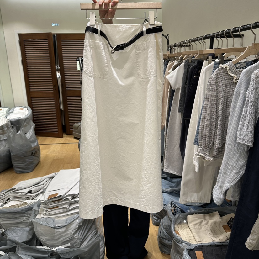 GILLI韓國東大門直郵女士新品休閑熱賣時尚長裙不含腰帶口袋GILLI長裙圖色1