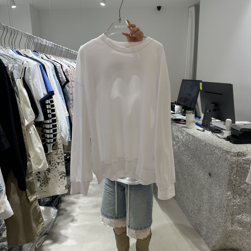 NEROLI 36韓國代購女裝新品26春夏休閑熱賣推薦職業長袖T恤NEROLI 36長袖T恤圖色2