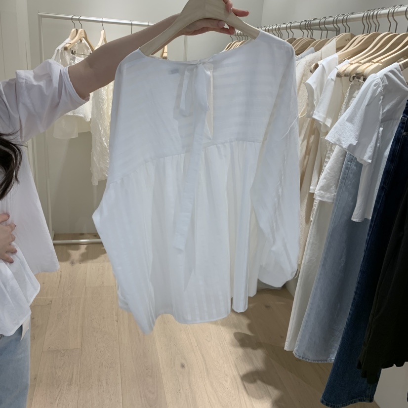 LIFFEY韓國代購女裝新款職業時尚休閑人氣推薦襯衫蕾絲衫LIFFEY襯衫/蕾絲衫