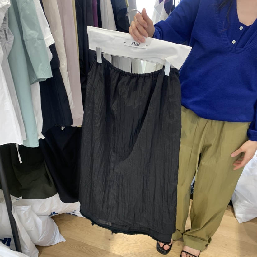 FLAT韓國直郵女裝新款熱賣推薦休閑26春夏職業半身裙中短裙FLAT半身裙/中短裙圖色2