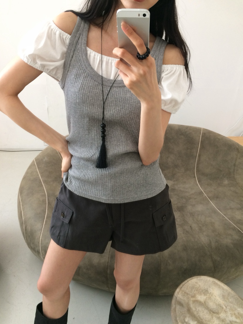 ANOU韓國直郵女士新款人氣時尚推薦職業熱賣休閑短褲工裝ANOU短褲