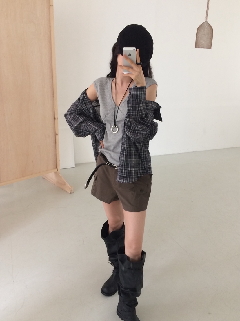 ANOU韓國直郵女士新款人氣時尚推薦職業熱賣休閑短褲工裝ANOU短褲