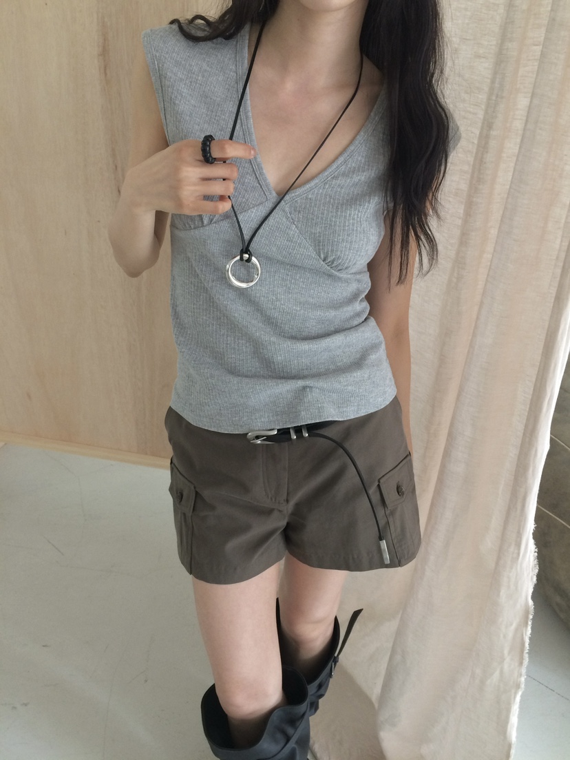 ANOU韓國直郵女士新款人氣時尚推薦職業熱賣休閑短褲工裝ANOU短褲