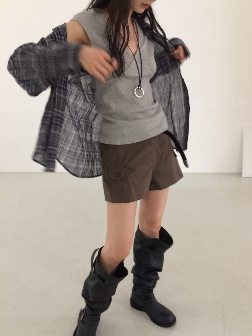 ANOU韓國直郵女士新款人氣時尚推薦職業熱賣休閑短褲工裝ANOU短褲