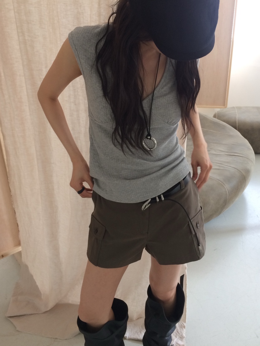 ANOU韓國直郵女士新款人氣時尚推薦職業熱賣休閑短褲工裝ANOU短褲