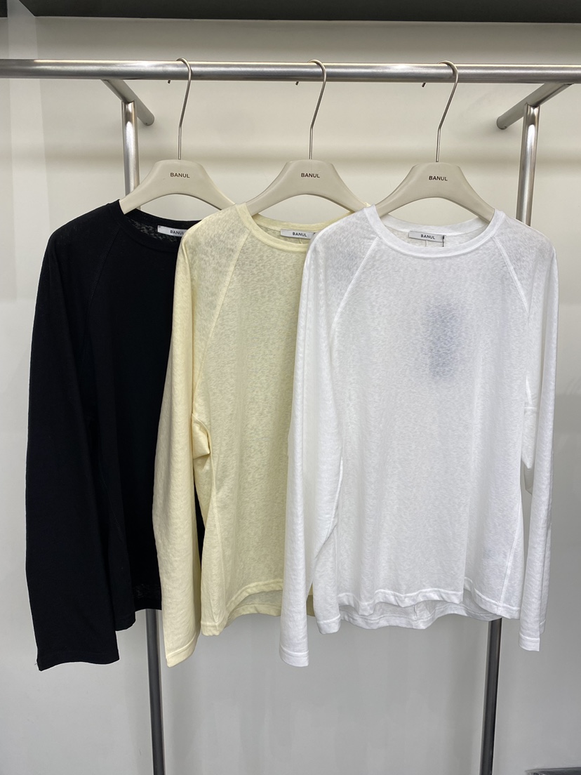 BANUL韓國直郵女裝新品人氣26春夏熱賣推薦職業休閑長袖T恤BANUL長袖T恤