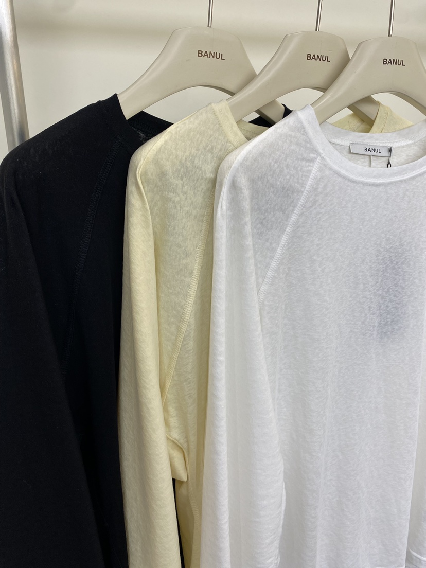 BANUL韓國直郵女裝新品人氣26春夏熱賣推薦職業休閑長袖T恤BANUL長袖T恤