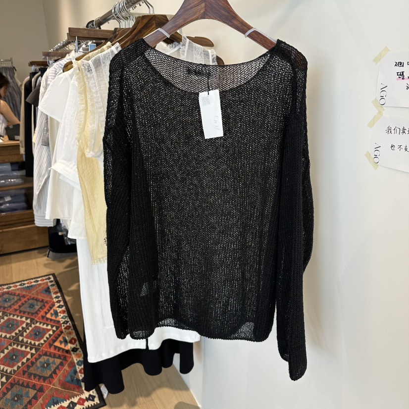 AGO韓國東大門直郵女士新款職業熱賣休閑時尚人氣26春夏針織衫AGO針織衫