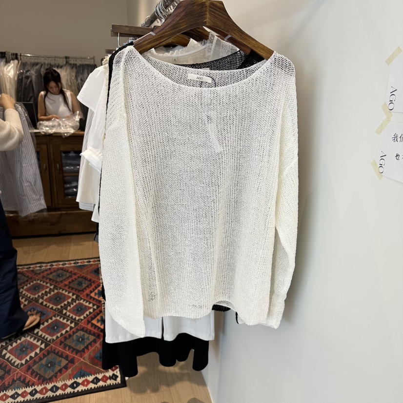 AGO韓國東大門直郵女士新款職業熱賣休閑時尚人氣26春夏針織衫AGO針織衫圖色1