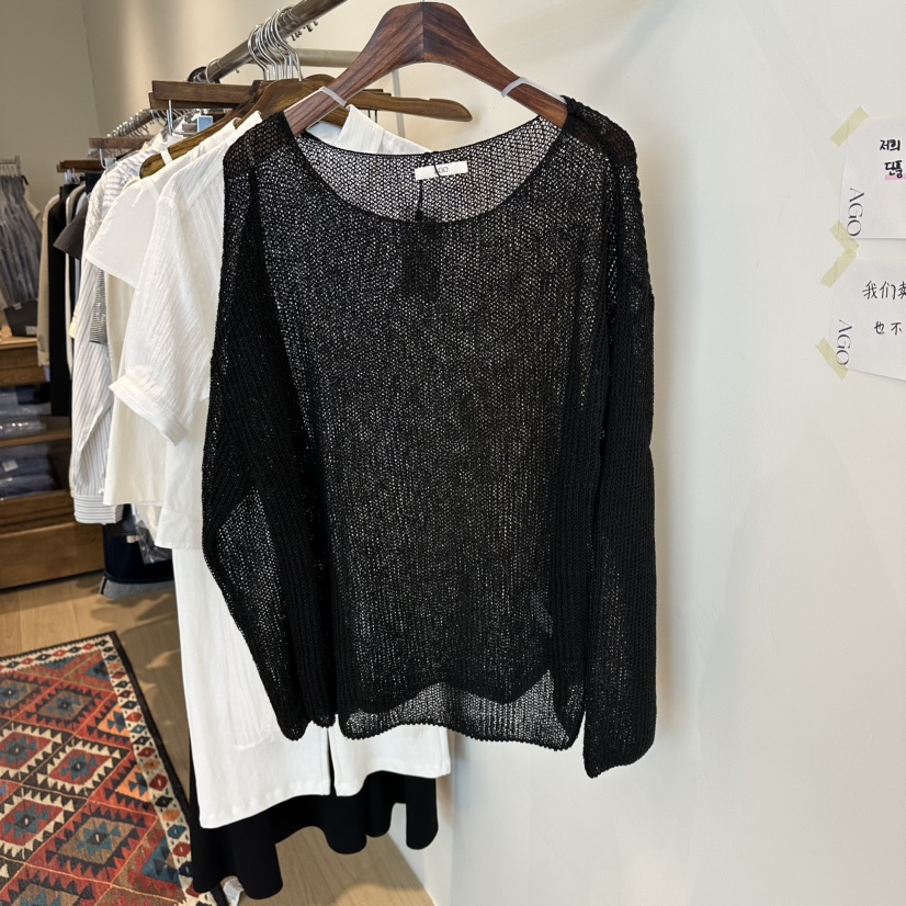 AGO韓國東大門直郵女士新款職業熱賣休閑時尚人氣26春夏針織衫AGO針織衫圖色2