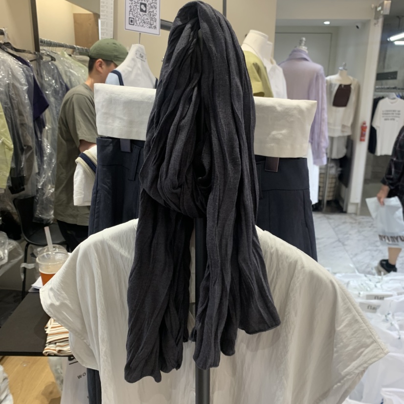 FLAT韓國東大門代購女裝新款26春夏時尚休閑圍巾披肩圍巾FLAT圍巾/披肩圖色1